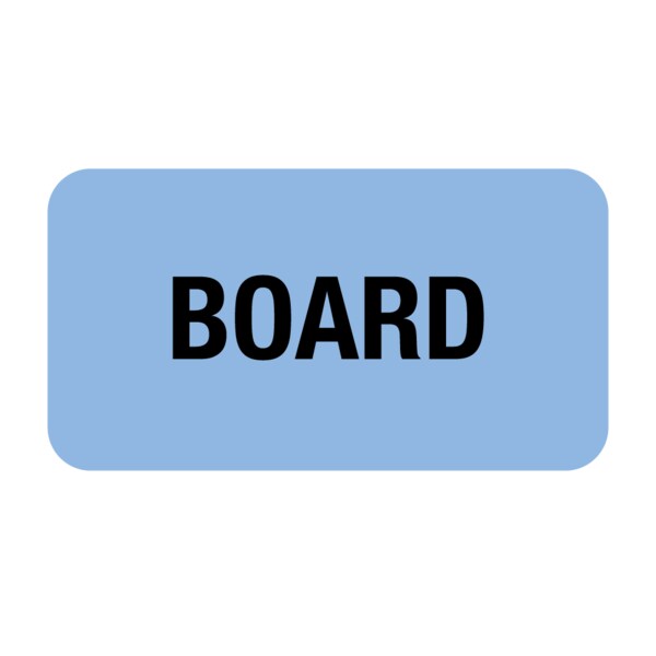 Nevs Label, Board 7/8" x 1-5/8" Blue w/Black VW-0002 - main